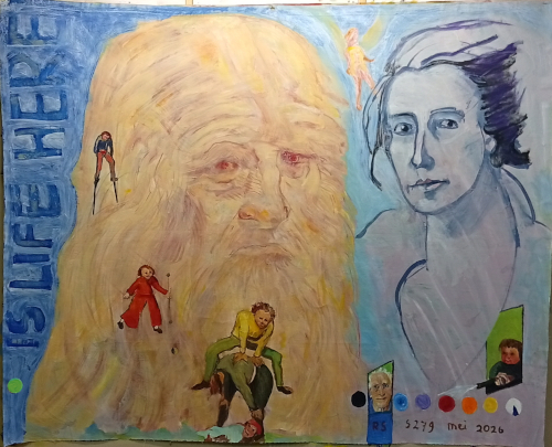 Life is here. Painting by Roeland Schweitzer 2026