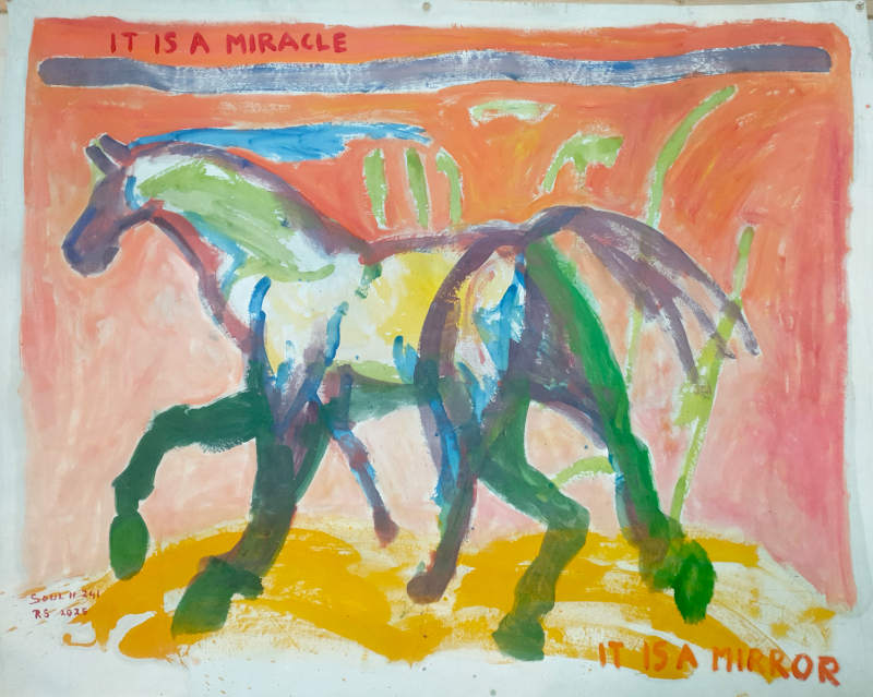 Schilkderij van Roeland Schweitzer, it is a miracle, it is a mirror