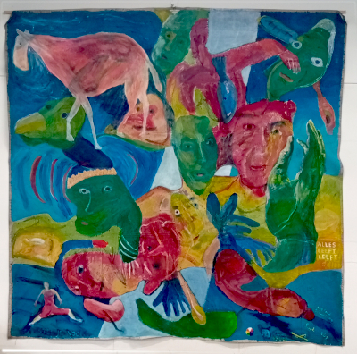 Soul269. Je leeft echt. Olieverf op doek. 325 x 325 cm. Roeland Schweitzer