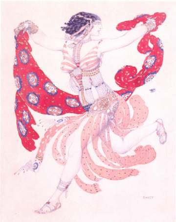 kostuumontwerp Leon Bakst 1909
